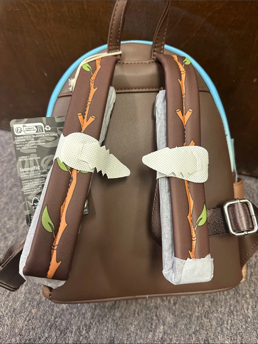 Loungefly Robin Hood Kids Backpack - Light Blue, Green & Purple